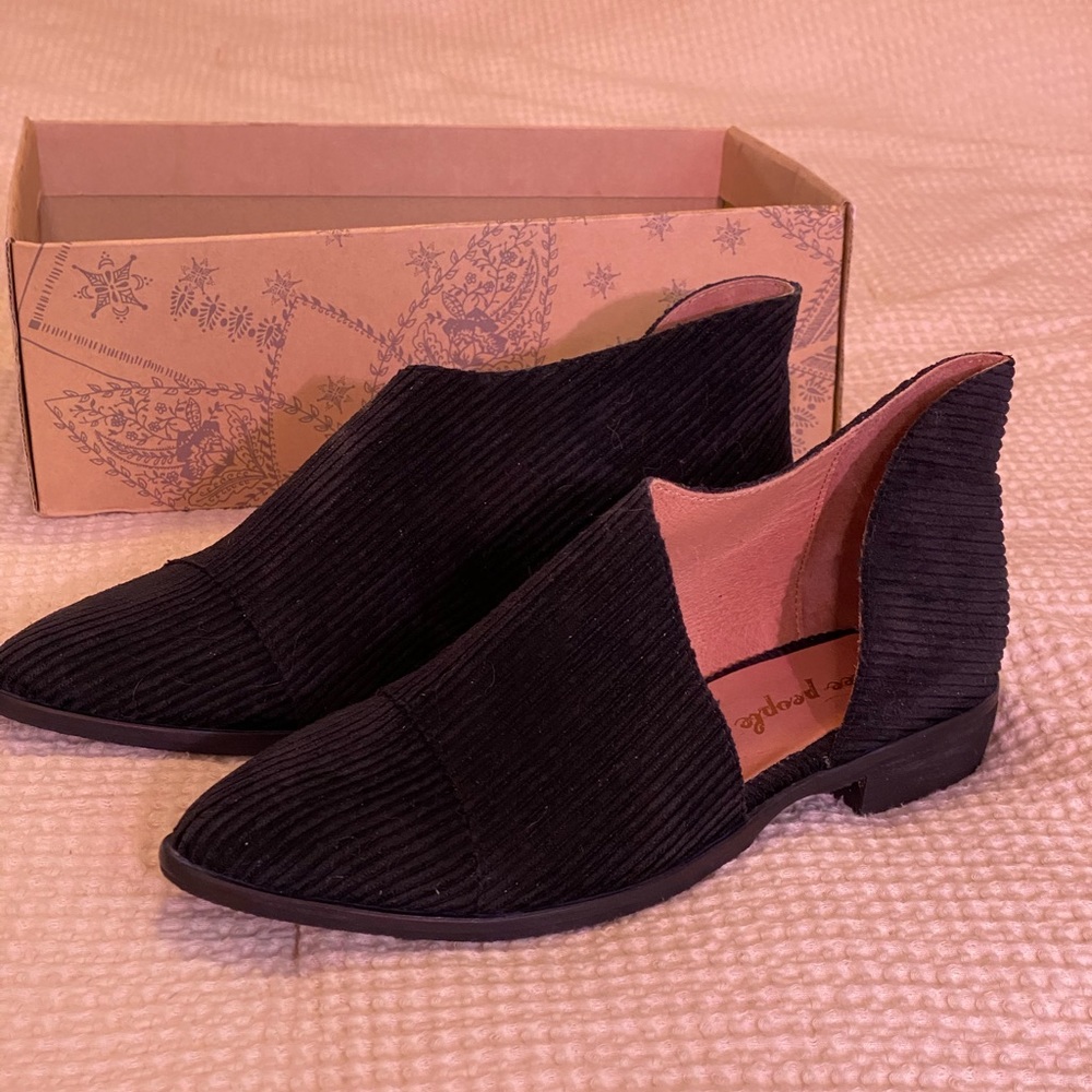 Corduroy Free people royale flats